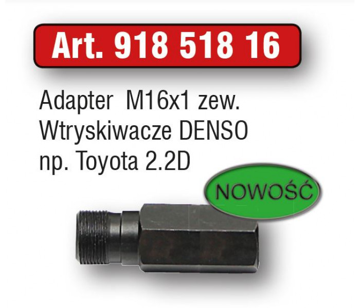 Adapter młotka udarowego DENSO M16x1 zew.- 918 518 16